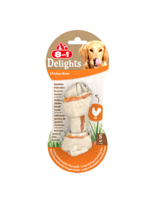 8IN1 DELİGHTS BONES KÖPEK ÖDÜL KEMİĞİ TAVUKLU S - 2