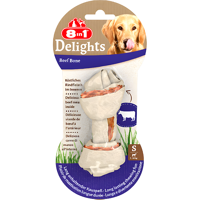 8in1 Delights Sığır Etli Köpek Ödül Kemiği S 35 Gr - 8in1