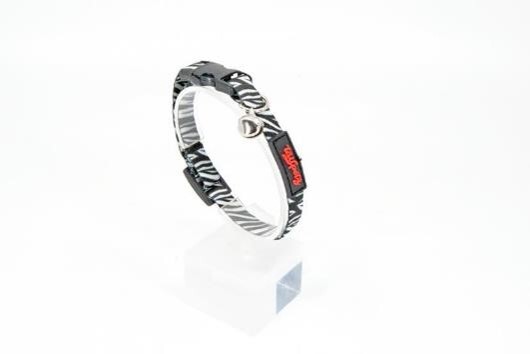 CAT COLLAR EASY & SAFETY LOCK ZEBRA - Tailpetz