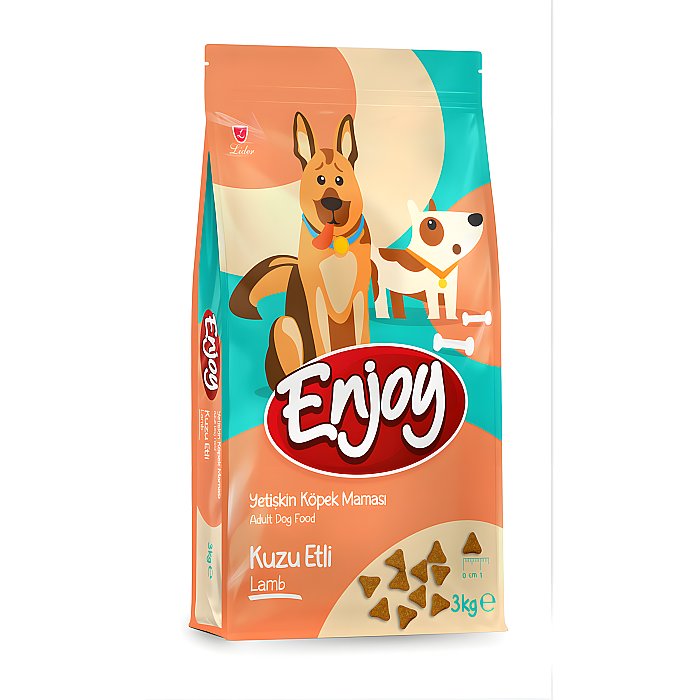 Enjoy Kuzulu Yetişkin Köpek Maması 3 Kg - Enjoy