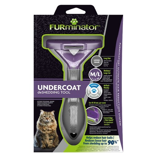 FURMİNATOR KEDİ TARAĞI - UZUN TÜYLÜ KEDİLER İÇİN - L - Furminator