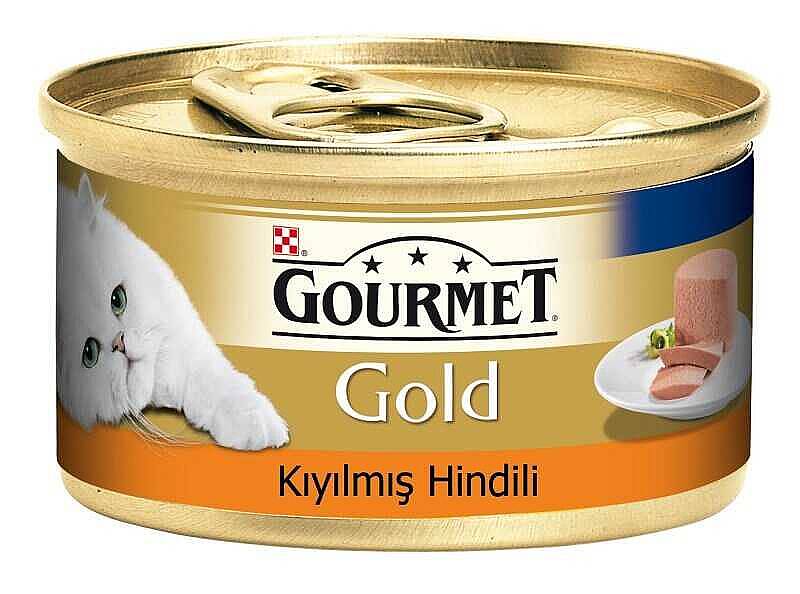 GOURMET GOLD KIYILMIS HINDILI KEDI YAS MAMA 24X85G - 1