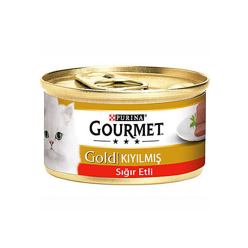 GOURMET GOLD KIYILMIS SIGIRL ETLI KEDI YAS MAMA 24X85G - Purina Gourmet