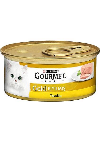 GOURMET GOLD KIYILMIS TAVUK ETLI KEDI YAS MAMA 24X85G - 1