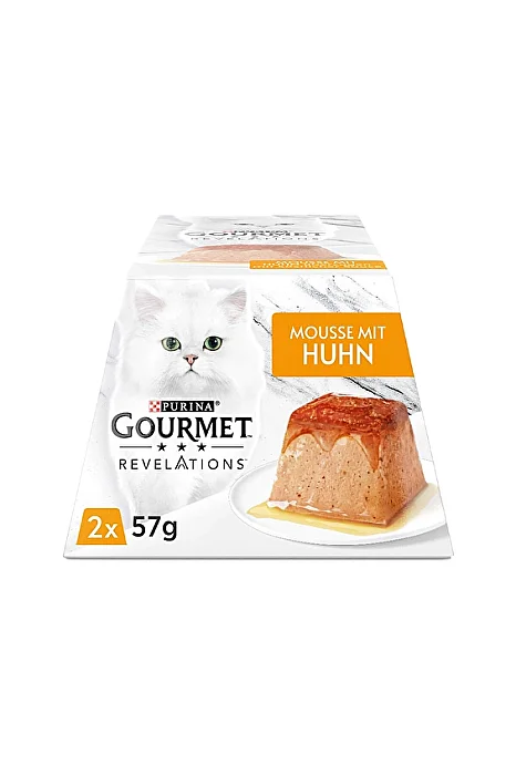 Purina Gourmet Revelations Tavuklu Mousse Kedi Yaş Mama 12 x (2 x 57 Gr) - Purina Gourmet