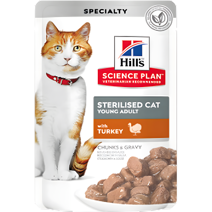 Hill's Kısırlaştırılmış Hindili Kedi Yaş Maması 85 Gr - Hill's