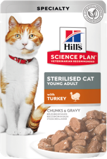 HILL'S KISIRLASTIRILMIS HINDILI KEDI POUCH - 85G - Hill's