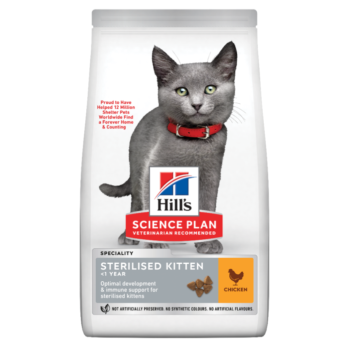 HİLL'S SP TAVUKLU KISIRLAŞTIRILMIŞ YAVRU KEDİ MAMASI 1.5KG - Hill's