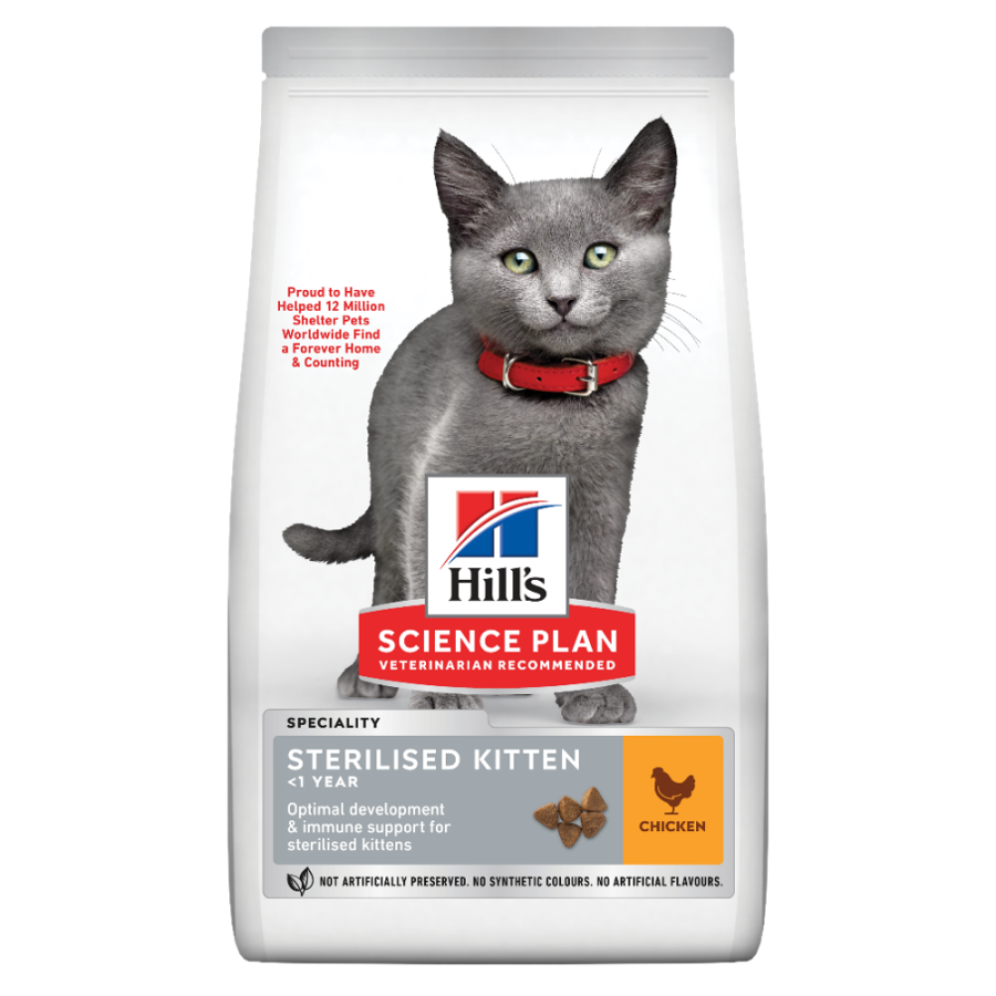 HİLL'S SP TAVUKLU KISIRLAŞTIRILMIŞ YAVRU KEDİ MAMASI 1.5KG - 1