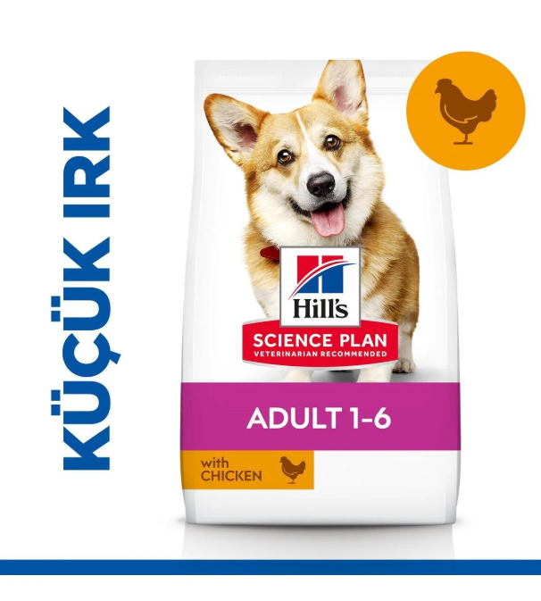 HİLL'S SP TAVUKLU KÜÇÜK VE MİNİ IRK YETİŞKİN KÖPEK MAMASI 1,5 KG - Hill's