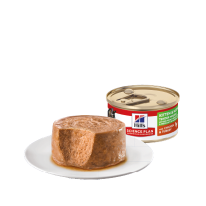 HILL'S YAVRU&ANNE KEDILER ICIN TVK&HINDILI KONSERVE-85G - 1