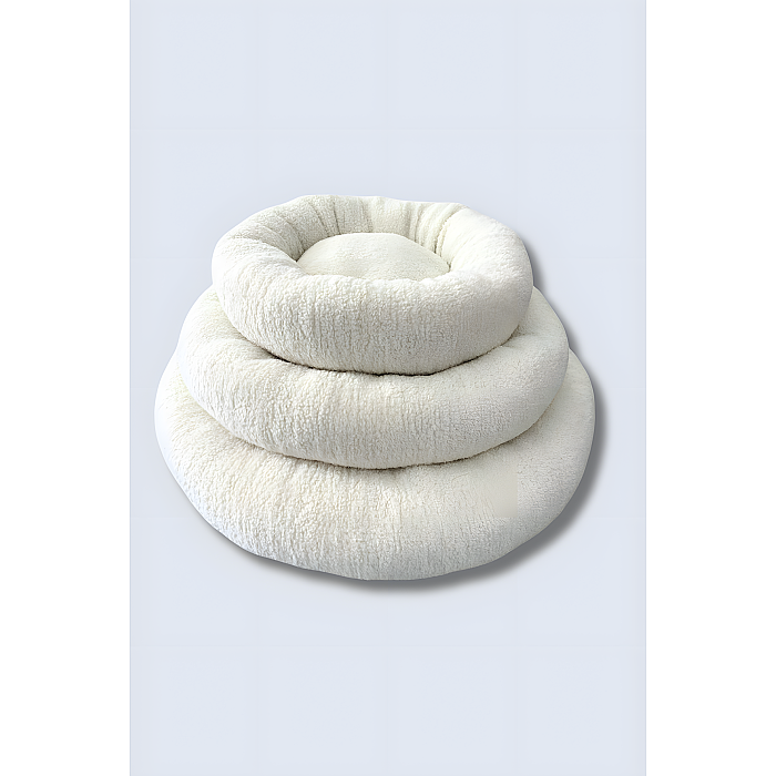 Jungolica Teddy Donut Ekru Evcil Hayvan Yatağı S - 2