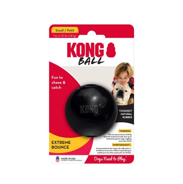 KONG EXTREME KÖPEKLER İÇİN TOP ŞEKLİNDE ÇOK AMAÇLI ISIRMA OYUNCAĞI ULTRA SERT S - Kong