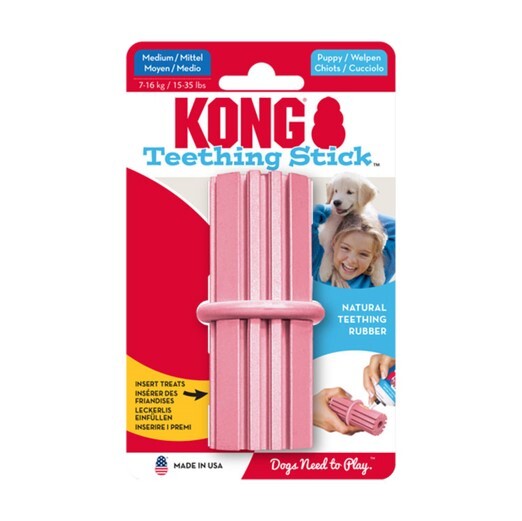 KONG PUPPY TEETHİNG STİCK DİŞ TEMİZLİĞİ SAĞLAYAN ÇOK AMAÇLI YAVRU KÖPEK OYUNCAĞI M - Kong