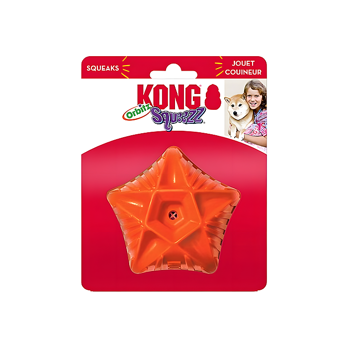 Kong Squeezz Orbitz Sesli Top Köpek Oyuncağı M/L - Kong