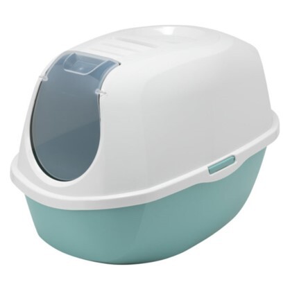 MODERNA SMART KAPALI KEDİ TUVALETİ - AÇIK MAVİ 53 CM - Moderna