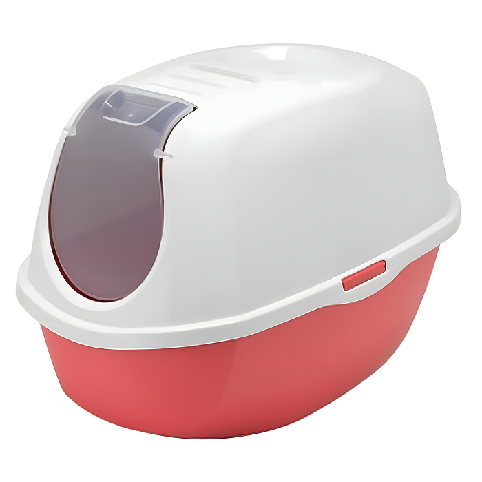 Moderna Smart Kırmızı Kapalı Kedi Tuvaleti 53 Cm - Moderna