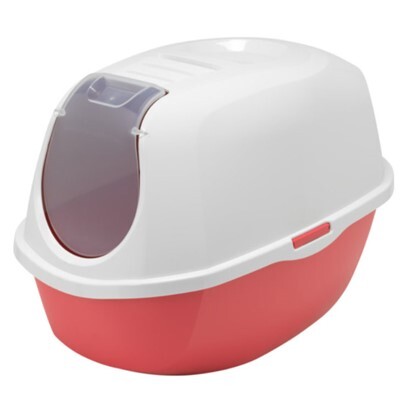 MODERNA SMART KAPALI KEDİ TUVALETİ - KIRMIZI 53 CM - 1