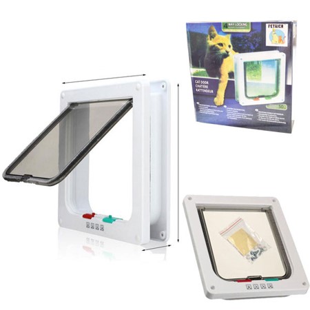 PAWİSE KEDİ KAPISI 4 YOLLU (25X23,5X5,5) - Pawise