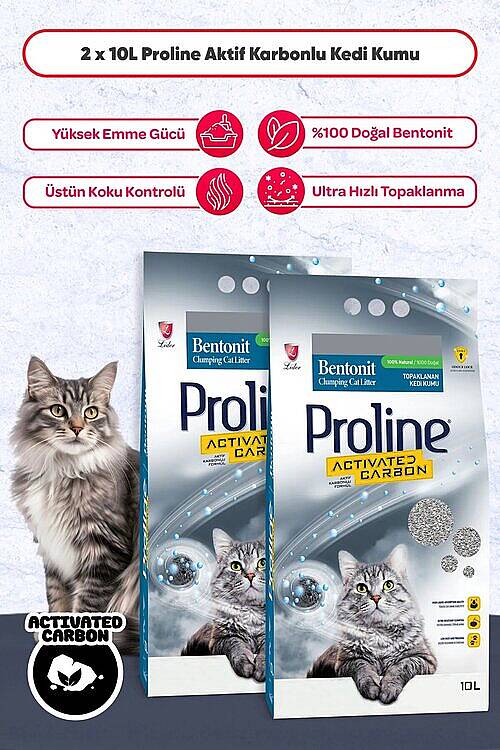 PROLINE AKTIF KARBONLU TOPAKLANAN 10 LT X 2 - 1