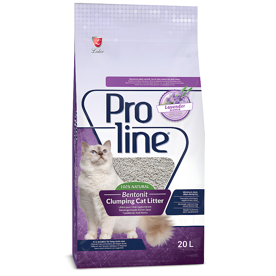 Proline Lavanta Kokulu Bentonit Kedi Kumu 20 Lt - 1