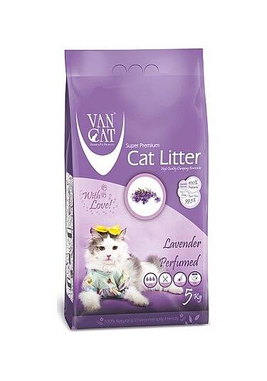 Vancat Lavanta Kokulu İnce Taneli Kedi Kumu 10 kg - 1